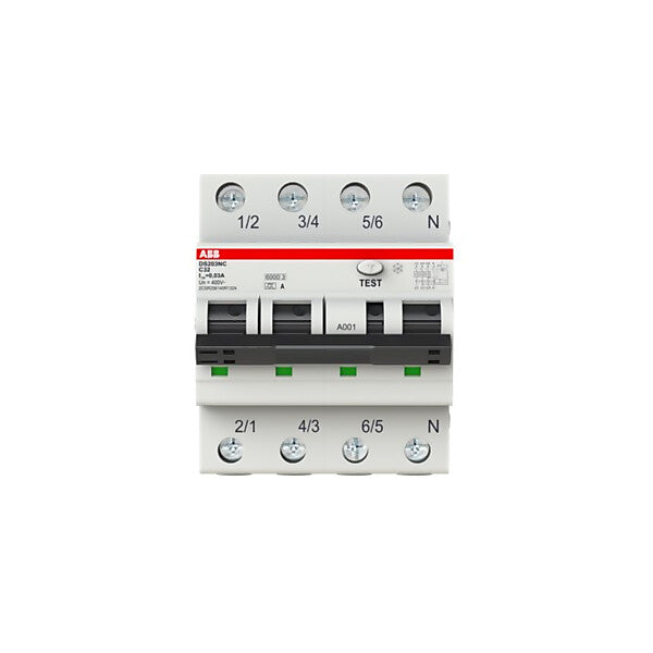 ABB FI/LS-Schalter 6kA, 3P+N, Typ A DS203NC C32 A30